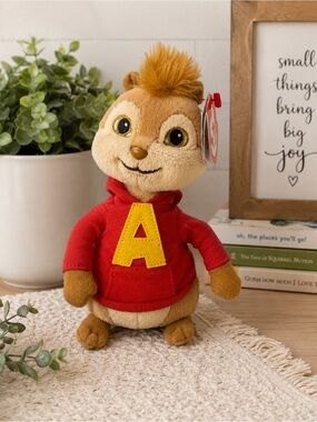 TY Beanie Babies Alvin & The Chipmunks Squeakquel Plush 2010 Stuffed Animal